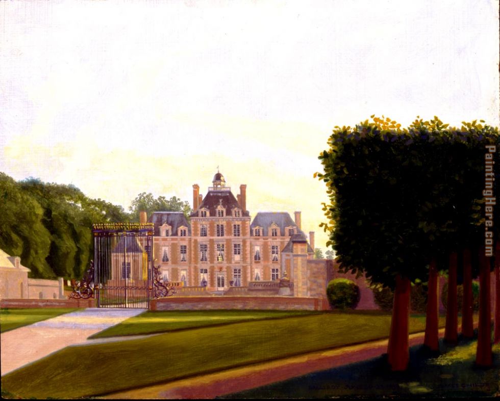Chateau Balleroy painting - James Childs Chateau Balleroy art painting